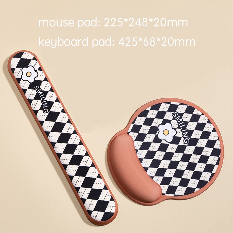 Anti-skid Mouse Pad Wrist Rest Keyboard Support Set Comfortable Soft Memory Foam Computer PC Laptop Desktop Mice Mats Ergonomic