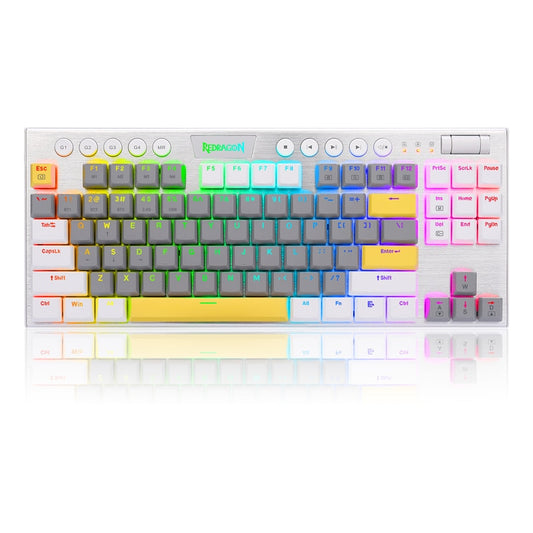 Redragon K621 Horus Wireless RGB Mechanical Keyboard 5.0 BT/2.4 Ghz/Wired Three Modes Ultra-Thin Low Profile Bluetooth Keyboard