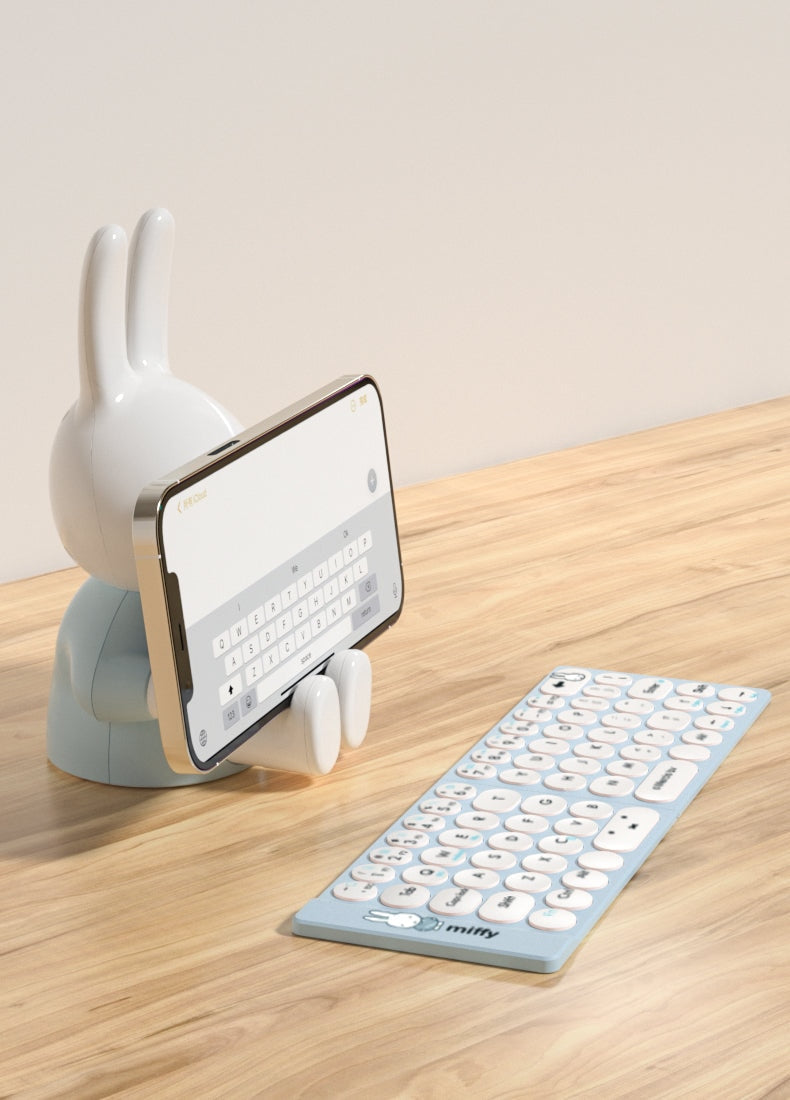 Miffy X MIPOW Mini Folding Keyboard For iPhone Slim Wireless Bluetooth Ipad Keyboard For IOS Foldable Keyboard Bluetooth Desktop