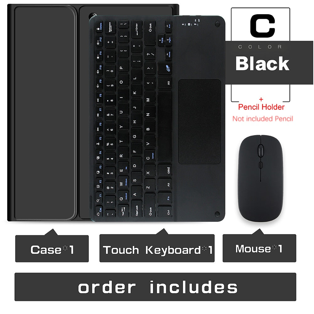Magic Keyboard Wireless Mouse Tablet for Samsung Galaxy Tab A8 case 10.5" Tab A7 S7 FE Puls 12.4" Tab S8 11" Tab S6 Funda cover