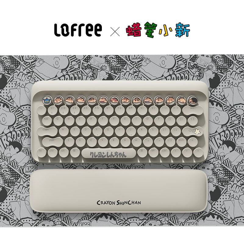 Lofree Bluetooth Wireless Mechanical Keyboard Series Pink Typewriter Backlit  Diy Desktop Pc Gamer for Laptop