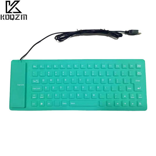 85 Keys Portable Mini USB Keyboard Flexible Waterproof Soft Silicone Gaming Keyboard Tablet Foldable Computer Keyboard Laptop