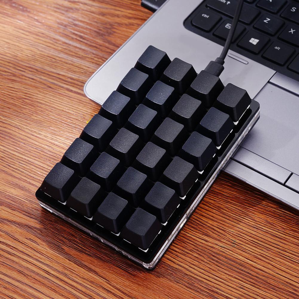 Mini USB Custom Mechanical Keyboard 9/16/24 Keys Gaming Keyboard Sayo Device Shortcut Programmable Keypad Keys Macro Black