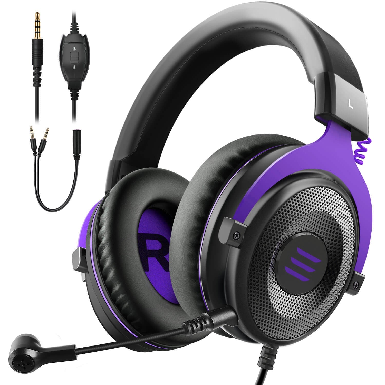 AURICULARES GAMER HEADSET EKSA E1000 V-SURROUND 7.1 RGB PC PS4 VERDE