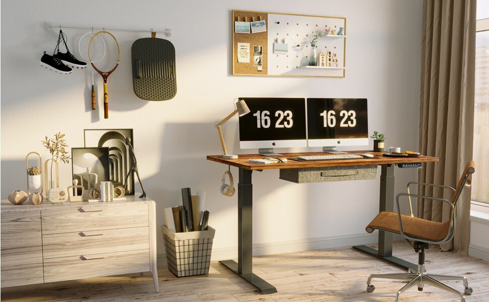 Electric adjustable height desk computer desk office table