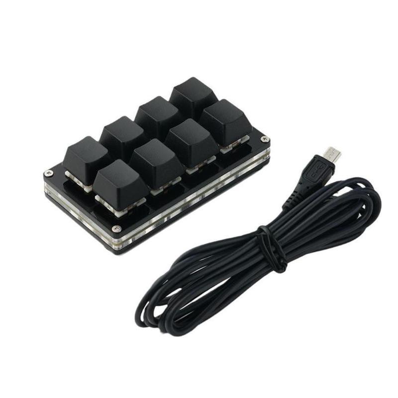 Mini USB Custom Mechanical Keyboard 9/16/24 Keys Gaming Keyboard Sayo Device Shortcut Programmable Keypad Keys Macro Black