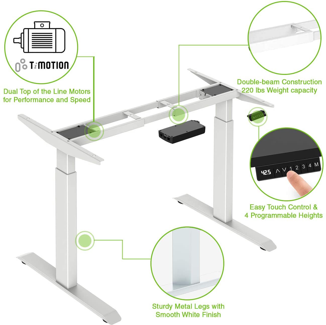 electric adjustable table office furniture modern design height adjustable standing desk workstation
