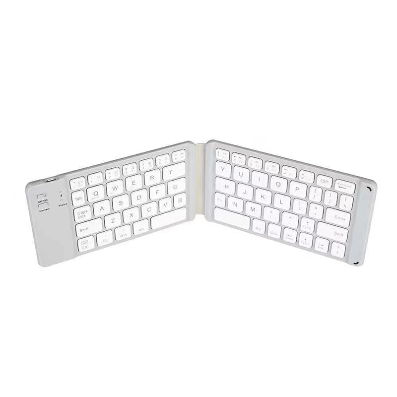 Wireless Folding Keyboard Bluetooth Keyboard With Touchpad For Windows, Android, IOS,Phone,Multi-Function Button Mini Keyboard